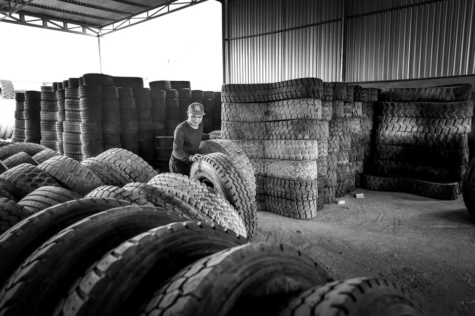 Organized warehouse facility for seasonal tire storage
